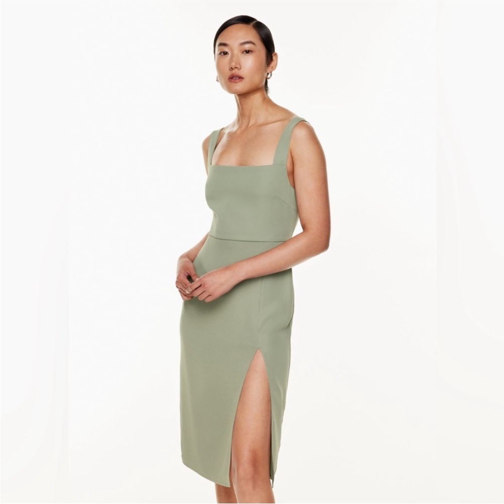 Babaton Sage Green Midi Dress